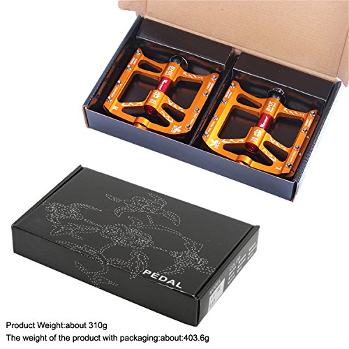 West Biking MTB BMX Fahrrad Pedale superleicht rutschfest Spindel 9/16 Zoll 4 Farben - 7