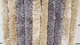 Estabilizado UV y silenciosas EXPLORER - Cortina para Puerta (100 x 200 cm) Plata Braun/Beige Talla:100 x 200 cm