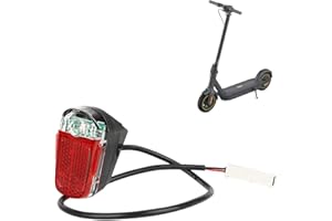 VOLOHAS Parafango posteriore con fanale posteriore LED super luminoso per Segway Ninebot Max G30 / G30LP / G30LE / G30LE Ⅱ / G30D / G30e / G30e ii Scooter elettrico con gancio, luce posteriore, targa