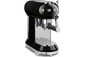 SMEG Machine À Expresso 15 Bars Noir - ECF01BLEU
