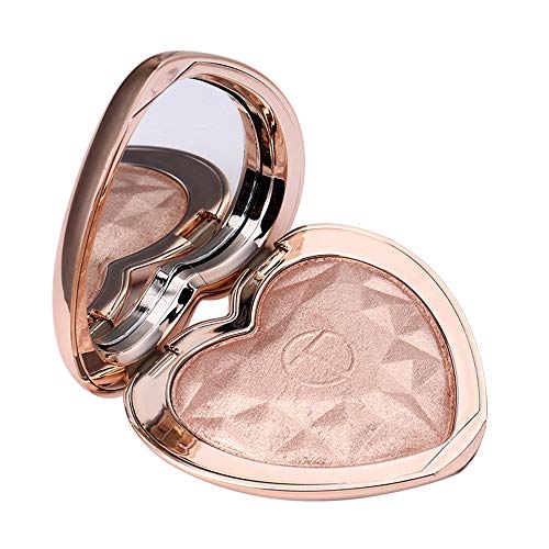 RISSME Lasting Love de Love Highlight Gloss Powder Corrector Iluminan Las Herramientas de Maquillaje de la Piel, cambiando el Maquillaje de Base de Tono de Piel cálido