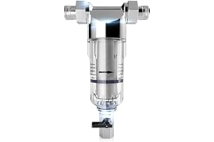 KUEZCVYA Wiederverwendbare Ausspülbarer Feinfilter, Wasserhahn Wasserfilter Wasser, 3/4'' Water Filter, Vorfilter-Sedimentfilter für Brunnenwasserschlauch-Sedimentfilter