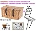 Produktbild Fahrradkorb groß braun + schwarz Gepäckträger