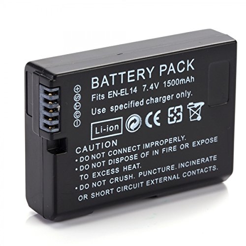 Rusty Bob - Nikon EN-EL14 Coolpix P7000   P7100 Coolpix P7700 Nikon D3100 Nikon D3200 Nikon D5100 Nikon D5200 Nikon D5300 Nikon Df - Chargeur et batterie