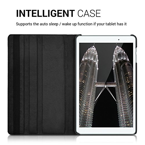 kwmobile Hülle für Huawei MediaPad T2 10.0 Pro – 360° Standfunktion Case Tablet Schutzhülle Kunstleder – Smart Cover Tabletcase Schwarz - 4