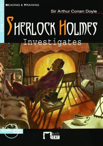SHERLOCK HOLMES INVESTIGATES+CD N/E (Black Cat reading And Training)