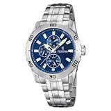 Festina Herren-Armbanduhr XL Sport Multifunktion Analog Quarz Edelstahl F16606/2