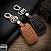 Produktbild CAROCASE Schlüssel Etui aus echtem Leder für Volkswagen Smart-Keys, Schlüsseltyp V4 braun