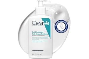 CeraVe - Gel Moussant Anti-Imperfections - Purifie la Peau en douceur et Réduit les Imperfections - Acide Salicylique, Argile Blanche, Céramides et Niacinamide - Peau à Tendance Acnéique