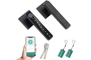 YIUBCZOQI Serrure de porte intelligente avec mot de passe de clavier carte IC empreinte digitale app fonction d'ouverture de clé pour hôtel, appartement, chambre à coucher, Bureau