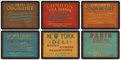 Pimpernel-Portmeirion Lot de 6 dessous de table