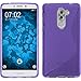 Price comparison product image PhoneNatic Silicone Case compatible with Huawei Honor 6x - S-Style purple Cover + protective foils