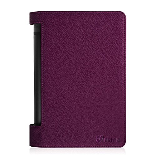 Fintie Lenovo Yoga Tablet 3 10 Hülle Case – Slim Fit Folio Premium Kunstleder Schutzhülle Tasche Etui Smart Cover mit Auto Sleep / Wake für Lenovo Yoga Tablet 3 25,7 cm (10,1 Zoll), Lila - 2