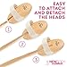 3 HEADED BATH BRUSH - The Best Bath Body Brush, Shower Brushes, Back Brush Scrubbers, Feet or Scalp Exfoliators Are Spa Essentials! Our Long Handled Skin Exfoliating Scrubber With 3 Heads Will Be Your Favorite Bath Accessories!