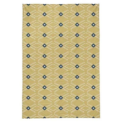 Preisvergleich Produktbild HEUTE 100% Baumwolle Teppich gedruckt Jakarta Kurkuma - 120 x 170 cm