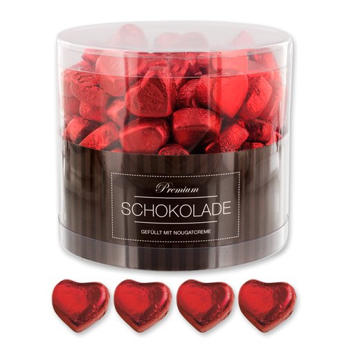 Preisvergleich Produktbild 150 rote Schokolade Herzen Graz