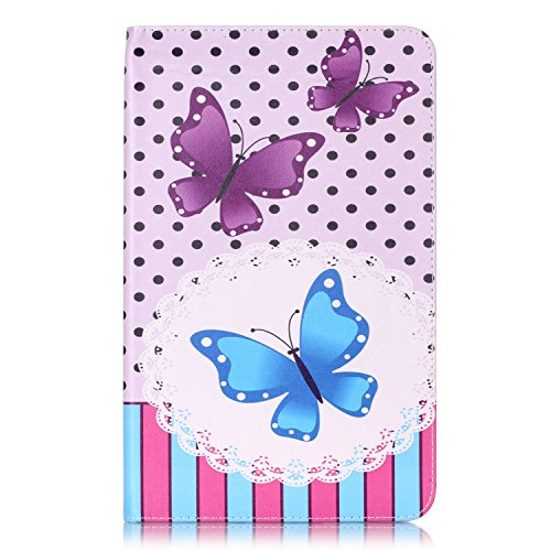 Romtronic Cute Colorful Flip Tasche PU Leder Abdeckung Stand Schutzhülle für Samsung Galaxy Tab A6 10.1 Pouces SM-T580 / SM-T585 + 1 x Schwarz Stylus (Design 02) - 2