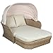 Produktbild Multistore 2002 XXL Sonneninsel, 192x160x145cm, Polyrattan, klappbares Dach mit Gasdruckfeder, Fußteil, extradicke Sitzauflagen 11cm, 2 Kissen, Beige/Natur