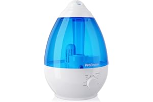 Pro Breeze™ Ultradźwiękowy nawilżacz powietrza 3,8 l o dużej pojemności zbiornika na wodę, dyfuzor olejków zapachowych, filtr ceramiczny, lampka nocna LED i automatyczne wyłączanie – idealny do