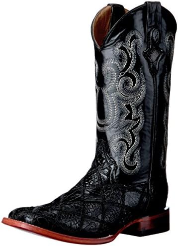 Men's Patchwork GTR/ost S-Toe Western Boot, Black