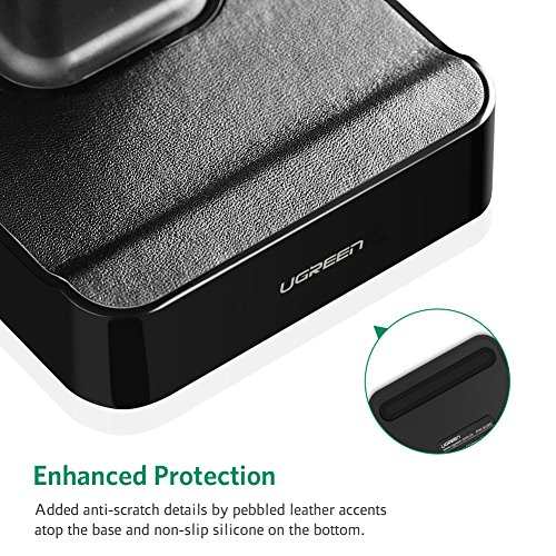 UGREEN Watch Ladestation Ladegeräte Ständer mit integriertem Magnet Charger Dock Kabel Kompatibel mit für Apple Watch Series 1 und Apple Watch Series 2 Schwarz - 6