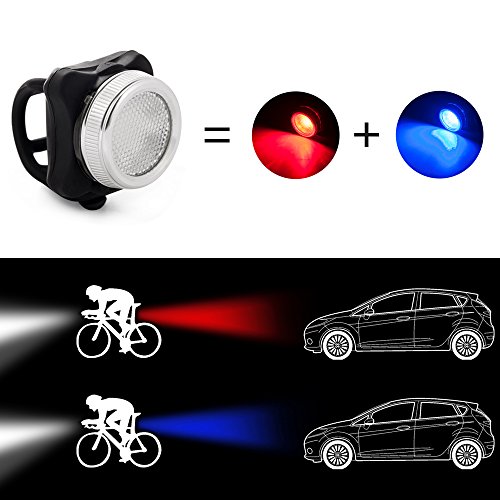 Agapo Wiederaufladbare LED Fahrradlampe Set COB Frontlicht und Rücklicht 450lm - 6