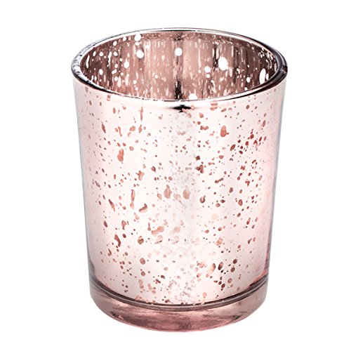 Club Green Glas Kerzenhalter, rose quartz, 55 x 65 mm, 12 Stück