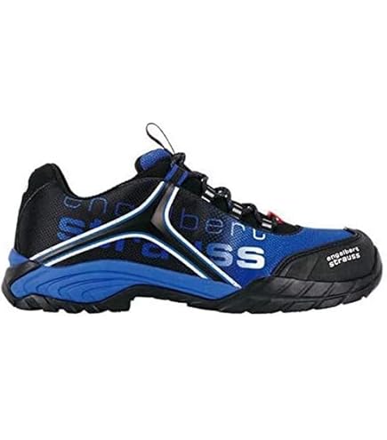 Engelbert Strauss Turais Sicherheitshalbschuhe – Sicherheitsschuhe S3, Graphit/Enzianblau, Gr. 38