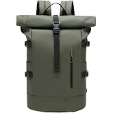GYakeog Waterproof Rolling Backpack Laptop Computer 15.6 Inches Anti-theft Men's Casual Backpack for Travel, Cycling, School