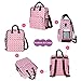Bebamour Floral Nappy Changing Backpack Classical Diaper Bag (clock)