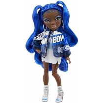 Rainbow High Littles – Indigo Bailey, poupée petite posable violette de