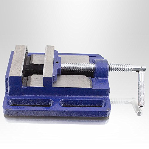 BITUXX® Universal Maschinenschraubstock 80mm Schraubstock Säulen Tisch Stand Bohrmaschine - 2