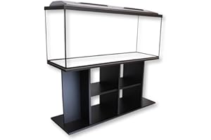 Diversa AQUARIUM WITH LID AND STAND/CABINET Professional Fish Tank - Real Glass, Standard Rectangle (240 Litre Set)