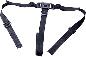 HSTIALVING Harnais Chaise Haute, Bebe Harnais Attache Poussette pour Enfant Sangle de Sécurité pour Chaise Haute Sangle Chaise Haute Bebe Sangles de Sécurité Universel Ceinture Rechange Adaptable (Noir)