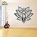 Produktbild ljradj Lotus Mandala Home Art Decor Wohnzimmer Wandaufkleber Für Schlafzimmer Vinyl Aufkleber Wandbilder Poster Dekoration Wasserdicht weiß 99X86 cm