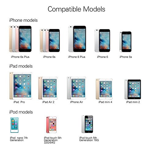Apple Kabel, Kinps [Apple MFi Zertifiziert] 3m Extralang Lightning Ladekabel/Datenkabel Cable für iphone 6/ 6s / 6 Plus / 6s Plus / 5s / 5c / 5,iPad mini / mini 2 / mini 3, iPad Air / iPad Air 2 (Rot) - 8