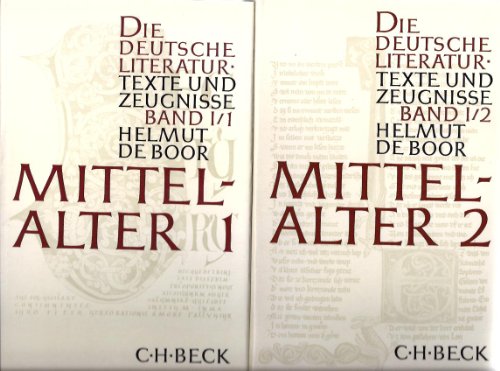 Die deutsche Literatur - Texte und Zeugnisse - Mittelalter . Bände I,1 und I,2.