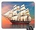 Produktbild Tall Ship at Sunrise Mouse Pad, Mousepad (Oceans Mouse Pad)