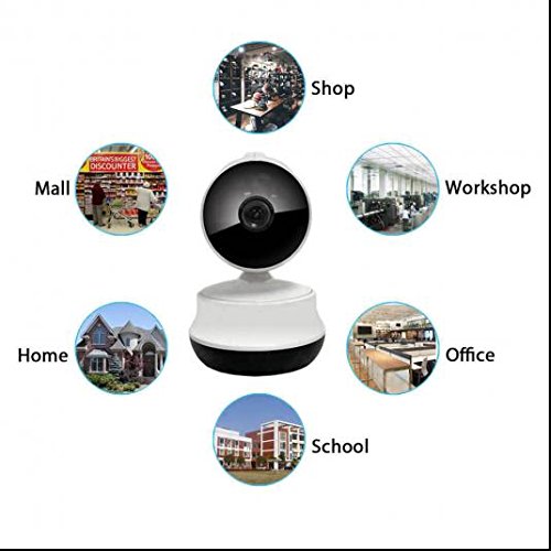 Preisvergleich Produktbild Alarm Wireless Überwachungskamera,kompakte moderne Blick,Bewegungserkennung Intelligent wian IP Kamera,Zwei Wege Video,Wifi Monitor Haus mit ISO / Android APP Überwachungstechnik