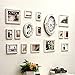 Produktbild Nwn Fotorahmen Collage Moderne europäische Fotowand Uhr unregelmäßig geschnitzten Holz Fotowand Wohnzimmer Sofa Frame Wand