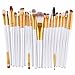 Tonsee® 20PCS Set Brosse Pro Makeup Brush Tools Make-up Toiletry Kit Wool Makeup Brush (White+Gold)