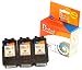 Produktbild TS-Print 3er-Set Tintenpatronen ersetzt Canon 2x PG-540-XL schwarz black + CL-541-XL drei-farbig tri-color Pixma MG2100 MG2140 MG2150 MG2155 MG2200 MG2250 MG2255 MG3100 MG3140 MG3150 MG3155 MG3200 MG3250 MG3255 MG3500 MG3550 MG3600 MG3640 MG3650 MG4140 MG4150 MG4200 MG4250 MX370 MX375 MX390 MX395 MX430 MX435 MX450 MX454 MX455 MX470 MX475 MX510 series MX515 MX520 MX524 MX525 MX530 MX535 TS5100 TS5140 TS5150 TS5151 mit Füllstandanzeige