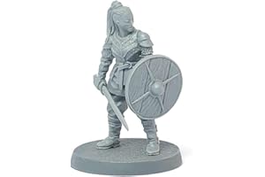 Brother Vinni Shield Maiden Wargame Miniature SAGA 28 mm, resina