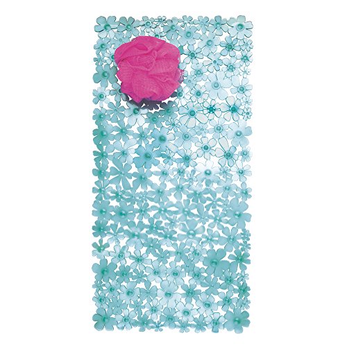 InterDesign 80611EU Blumz Badematte, blau - 3