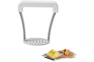 VELLIVAR Potato Mashers, Plastic Potato Masher, Food Grade PP Masher Potatoes Bananas Pumpkins, Hangable Lightweight Mash Potato Masher, User-Friendly Handle