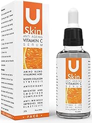 uSkin Care Anti Ageing Vitamin C Serum for Face, 1 fl.oz (30 ml)