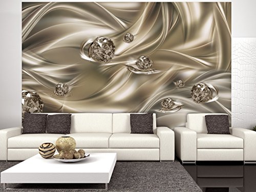 FOTOTAPETE 400×280 cm – VLIES TAPETE PREMIUM – PROFI QUALITÄT – 3 Farben zur Auswahl – Top moderne Wanddeko – Wandbilder XXL – Riesen Wandbild – Top Design Tapete – Neue exklusive Edition mit noch besser Druckauflösung – Deutsches Premium Vlies – Abstrakt Diamant a-A-0253-a-b - 2