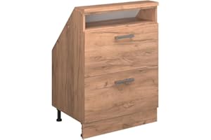 ‎VICCO Vicco Dachschrägenschrank Rion, Goldkraft Eiche, mit 2 Schubladen
