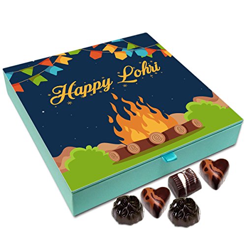 Chocholik Lohri Gift Box - Happy Lohri to All Chocolate Box - 9pc