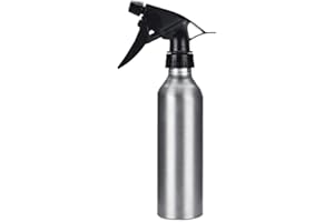DEMIAWAKING IT 250ml Flacone Spray per Parrucchiere Bottiglia Spray Vuota in Lega di Alluminio Spruzzino Nebulizzatore Parrucchiere Ricaricabile Bottigliette Spray per Parrucchieri (Argento)
